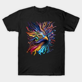 Colorful trippy bird T-Shirt